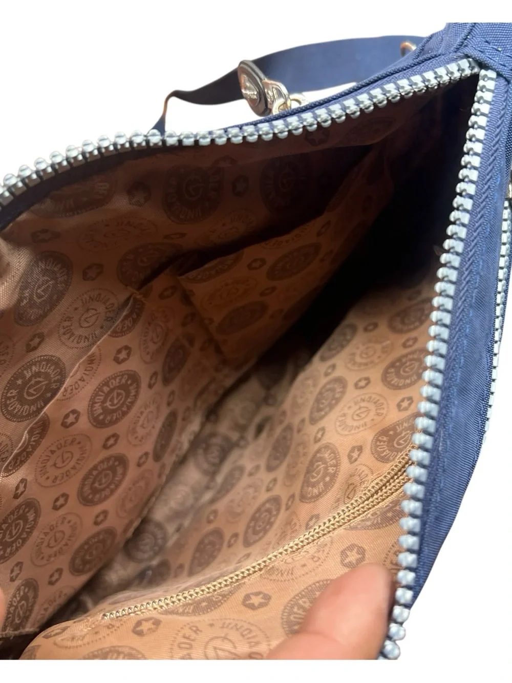 AOCINA Crossbody Bag Small Travel Shoulder Bag Lightweight Zipper Pockets Blue